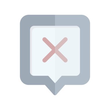 Reddedilmiş Düz Işık Vektörü Simgesi Tasarımı