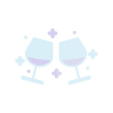 Tost Düz Işık Vektörü Simgesi Tasarımı