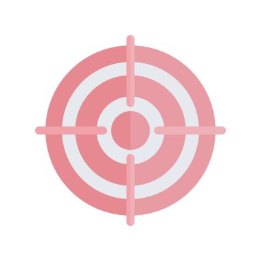 Hedef Düz Işık Vektör Simgesi Desig