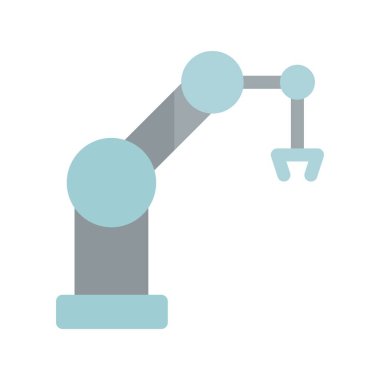 Robotik Düz Işık Vektörü Simgesi Tasarımı