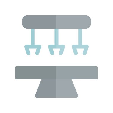 Robotik Cerrahi Düz Işık Vektör Simgesi Tasarımı