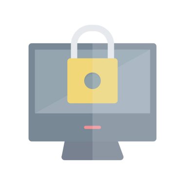 Bloklanmış Düz Işık Vektörü Simgesi Tasarımı