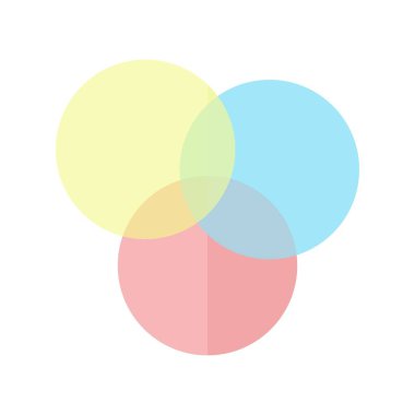 Renk Düz Işık Vektörü Simgesi Tasarımı