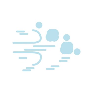 Rüzgâr Düz Işık Vektörü Simgesi Tasarımı