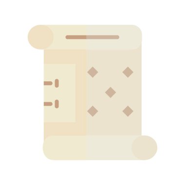 Papyrus Düz Işık Vektörü Simgesi Tasarımı