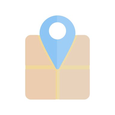 Konum Düz Işık Vektörü Simgesi Tasarımı