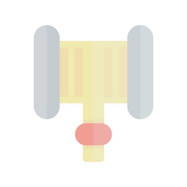 Hortum Düz Işık Vektörü Simgesi Tasarımı