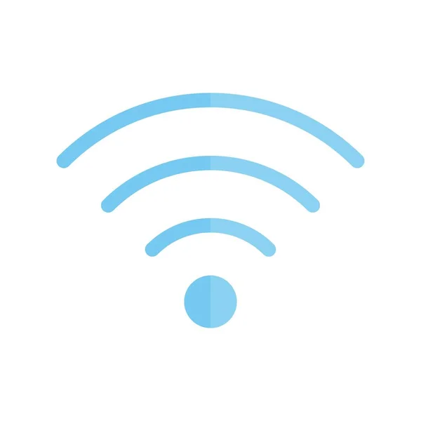 Wifi Luz Plana Vector Icono Desig — Archivo Imágenes Vectoriales