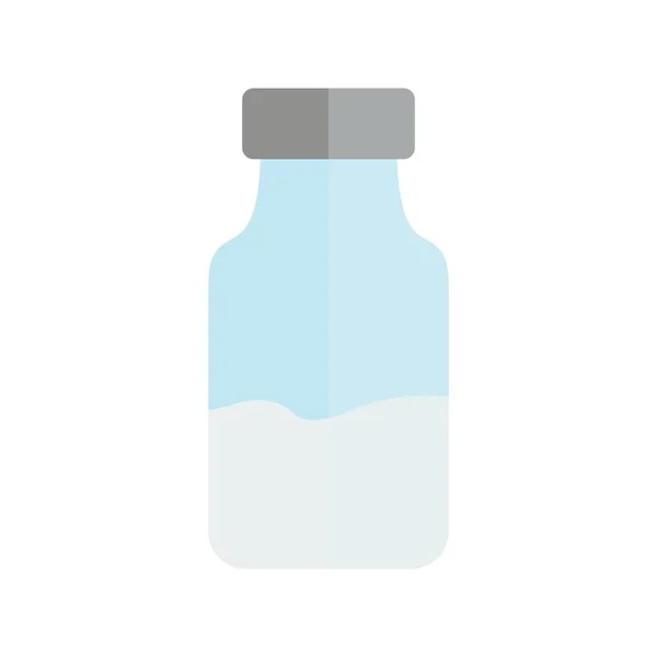 Milchflasche Flachlicht Vector Icon Desig — Stockvektor