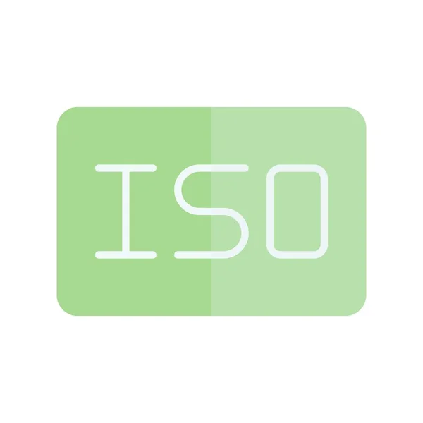 Iso Flat Light Vector Icon Desig — Stock Vector