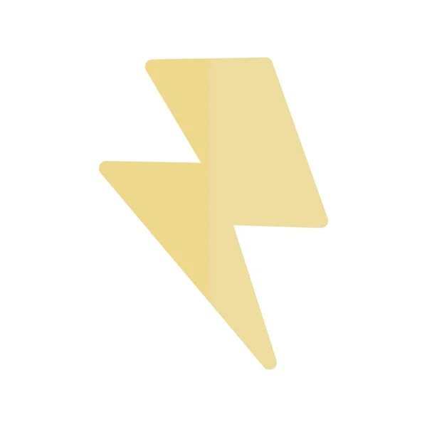 Blitz Flachlicht Vektor Icon Desig — Stockvektor