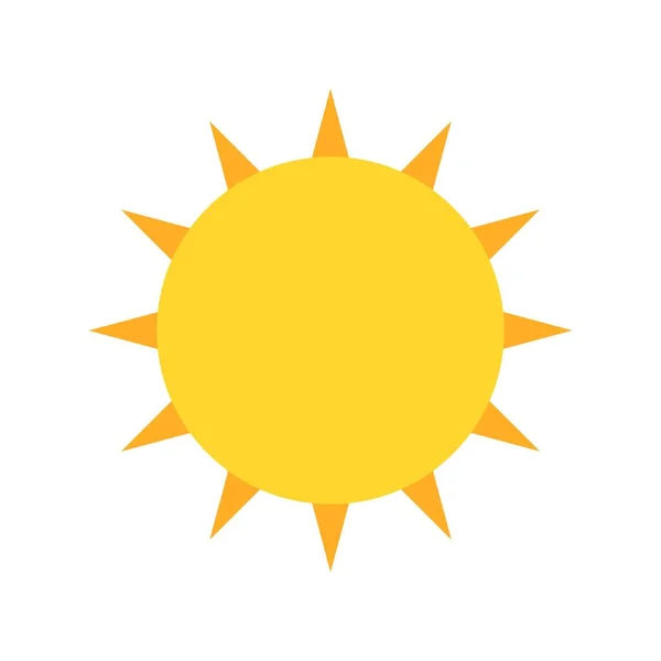 Sun Flat Light Vector Icon Design — Stockvektor