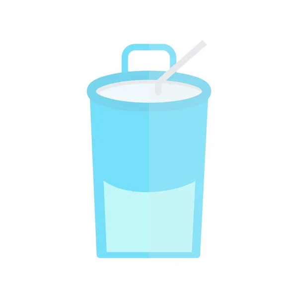 Heißer Tee Einwegglas Flaches Licht Vektor Icon Desig — Stockvektor