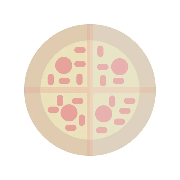 Pizza Flat Light Vector Icon Desig — Stockový vektor