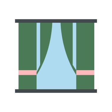 Pencere Düz Vektör Simgesi Tasarımı