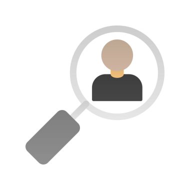 İş Arayıcı Düz Vektör Simgesi Tasarımı