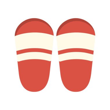 Terlikler Düz Vektör Simgesi Tasarımı