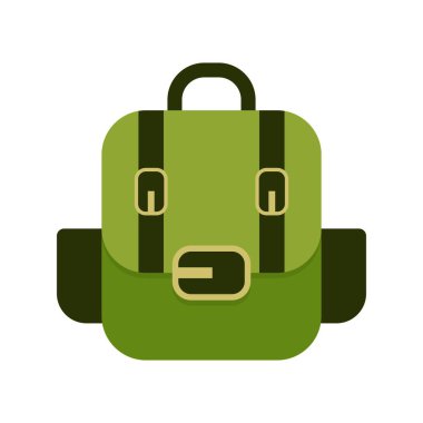 Torba Düz Vektör Simgesi Tasarımı