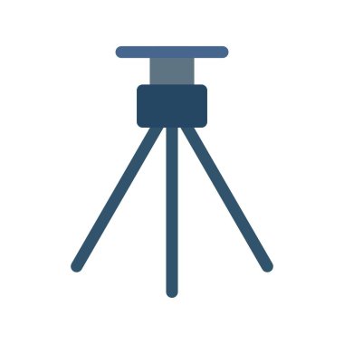 Tripod Düz Vektör Simgesi Tasarımı