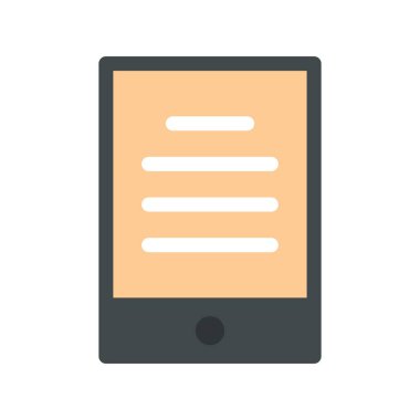 Ebook, electornic book, kindle, simge, simge, vecto