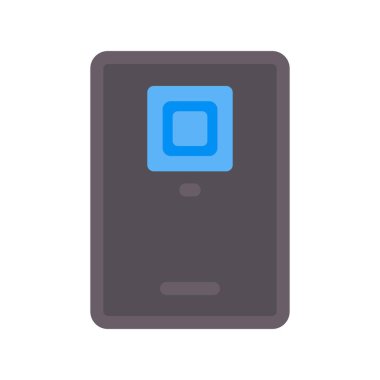Akıllı Telefon Düz Vektör Simgesi Tasarımı