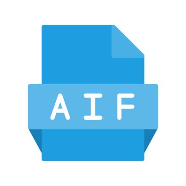 Aif Düz Vektör Simgesi Tasarımı
