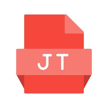 Jt Düz Vektör Simgesi Tasarımı