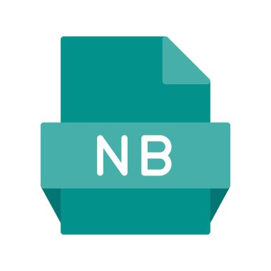 Nb Düz Vektör Simgesi Tasarımı