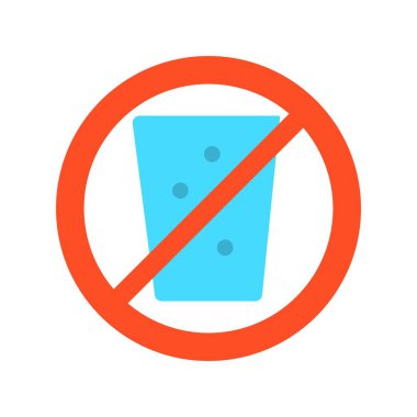 İçki Düz Vektör Simgesi Tasarımı Yok