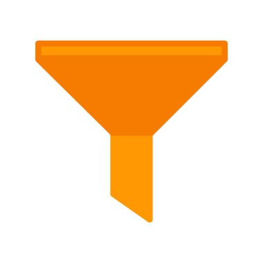 Filtre Glyph Vektör Simgesi Tasarımı