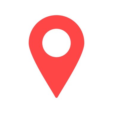 Konum Glyph Vektör Simgesi Tasarımı