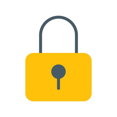 Glyph Vektör Simgesi Tasarımı Kilitle