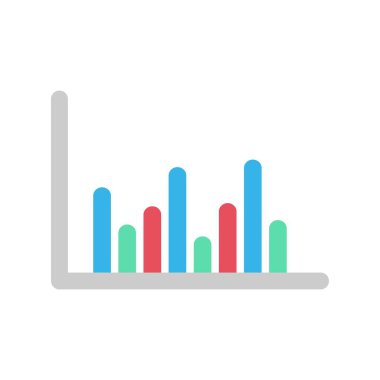 Grafik Düz Vektör Simgesi Tasarımı
