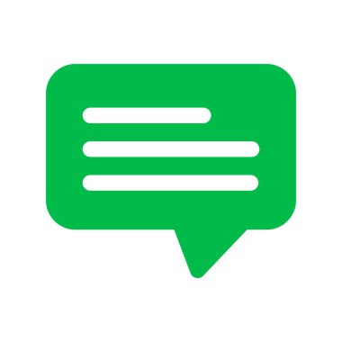 İleti Düz Vektör Simgesi Tasarımı