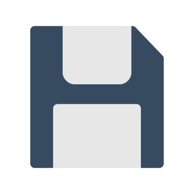 Disket Düz Vektör Simgesi Tasarımı