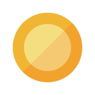 Bozuk Para Düz Vektör Simgesi Tasarımı