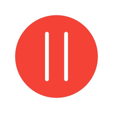 Düz Vektör Simgesi Tasarımı Durdur