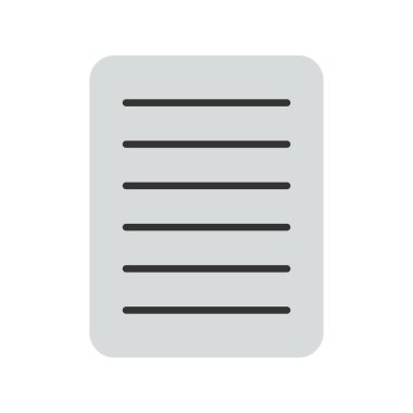 Dosya Düz Vektör Simgesi Tasarımı