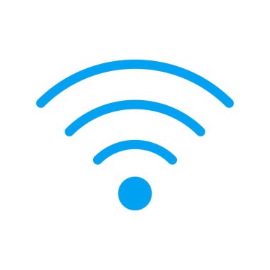 Wifi Düz Vektör Simgesi Tasarımı