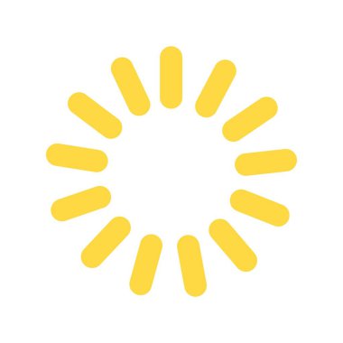 Parlaklık Düz Vektör Simgesi Tasarımı