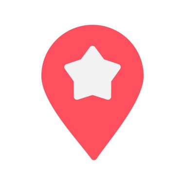 Konum Düz Vektör Simgesi Tasarımı