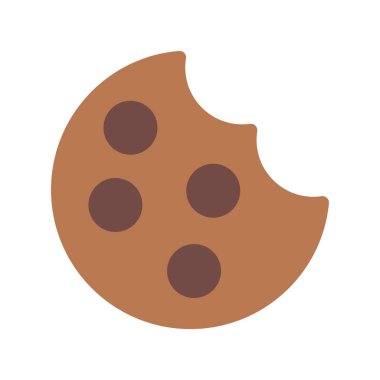 Kurabiyeler Düz Vektör Simgesi Tasarımı