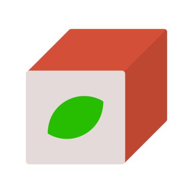 Çay Kutusu Düz Vektör Simgesi Tasarımı