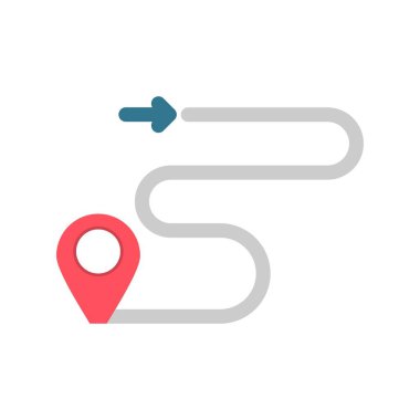 İşaretçi Düz Vektör Simgesi Tasarımı