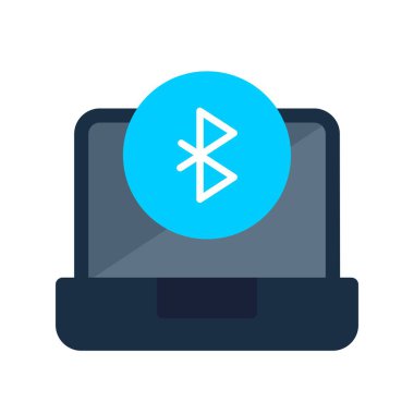 Bluetooth Düz Vektör Simgesi Tasarımı