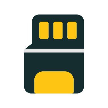 Sd Düz Vektör Simgesi Tasarımı