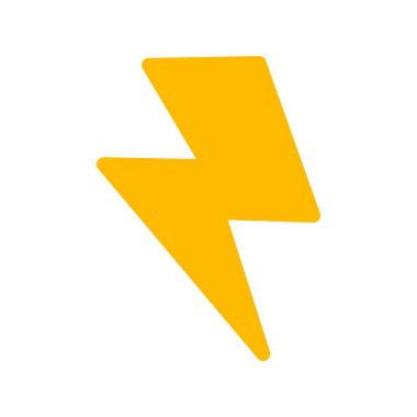 Flash Düz Vektör Simgesi Tasarımı