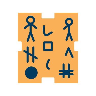 HiyeroDüz Vektör Simgesi Tasarımı