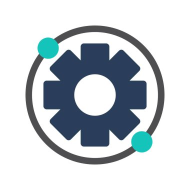 Yapılandırma Satırı Düz Vektör Simgesi Tasarımı