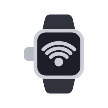 Smartwatch Düz Vektör Simgesi Tasarımı